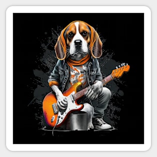 Beagle Rocker Sticker